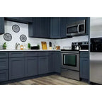 Meuble bas de cuisine CASAINC de 18 po L x 24 po P x 34,5 po H avec 3 tiroirs à fermeture amortie, armoires en contreplaqué prêtes à assembler