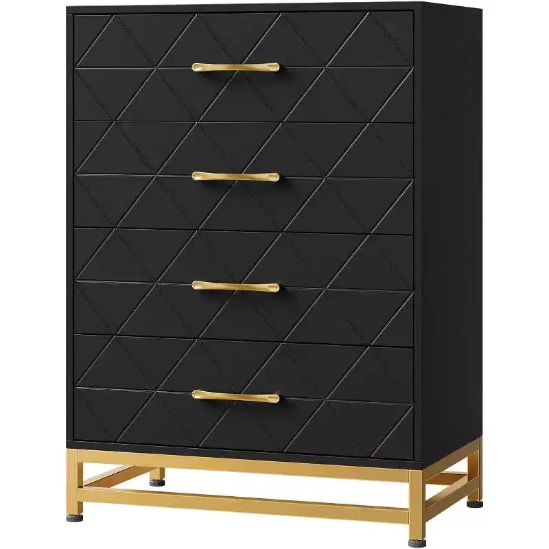 Chest of Drawers with Drawers, Narrow Chest of Drawers, Small Cabinet, Bedside Table with Handles and Tilt Protection, Drawer Cabinet for Hallway
