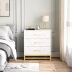 Commode en bois pour chambre à coucher, commodes et chiffonniers à 3 tiroirs, table de chevet en bois pour le rangement et l'organisation
