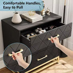 Commode en bois pour chambre à coucher, commodes et chiffonniers à 3 tiroirs, table de chevet en bois pour le rangement et l'organisation