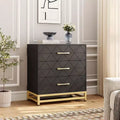Wooden Dresser for Bedroom, Dressers & Chest of Drawers with 3 Drawer, Wood nightstand for Storage and Organization