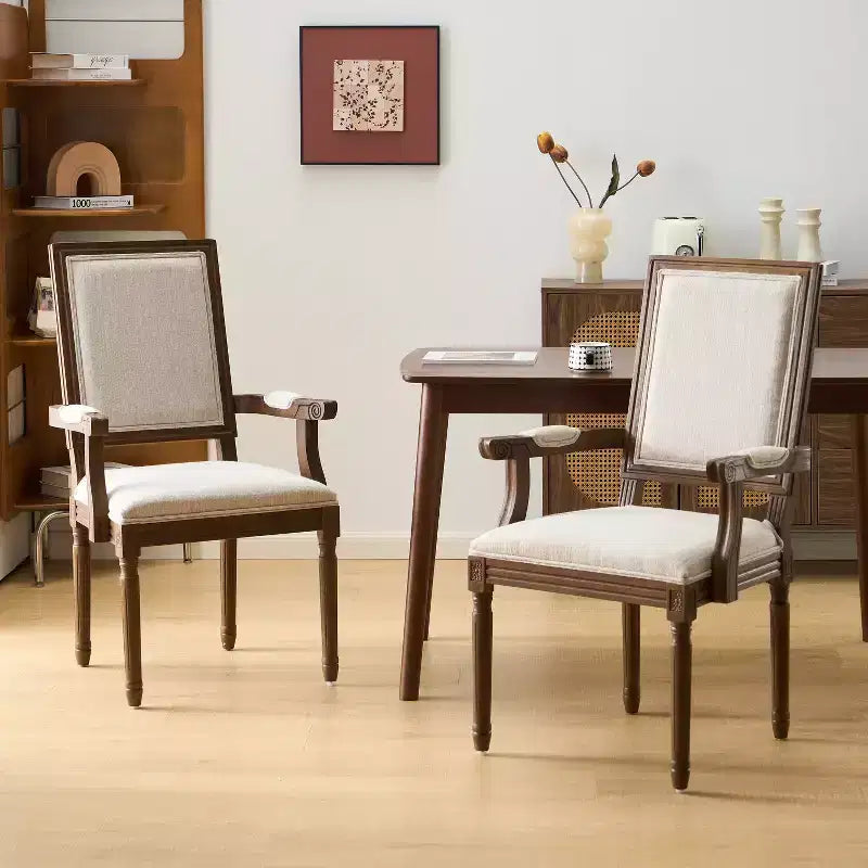 Christopher Knight Home Louis Traditional Rubberwood Upholstered Dining Chair (Set of 2)