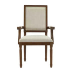 Christopher Knight Home Louis Chaise de salle à manger traditionnelle en hévéa rembourrée (Lot de 2)