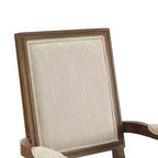Christopher Knight Home Louis Chaise de salle à manger traditionnelle en hévéa rembourrée (Lot de 2)