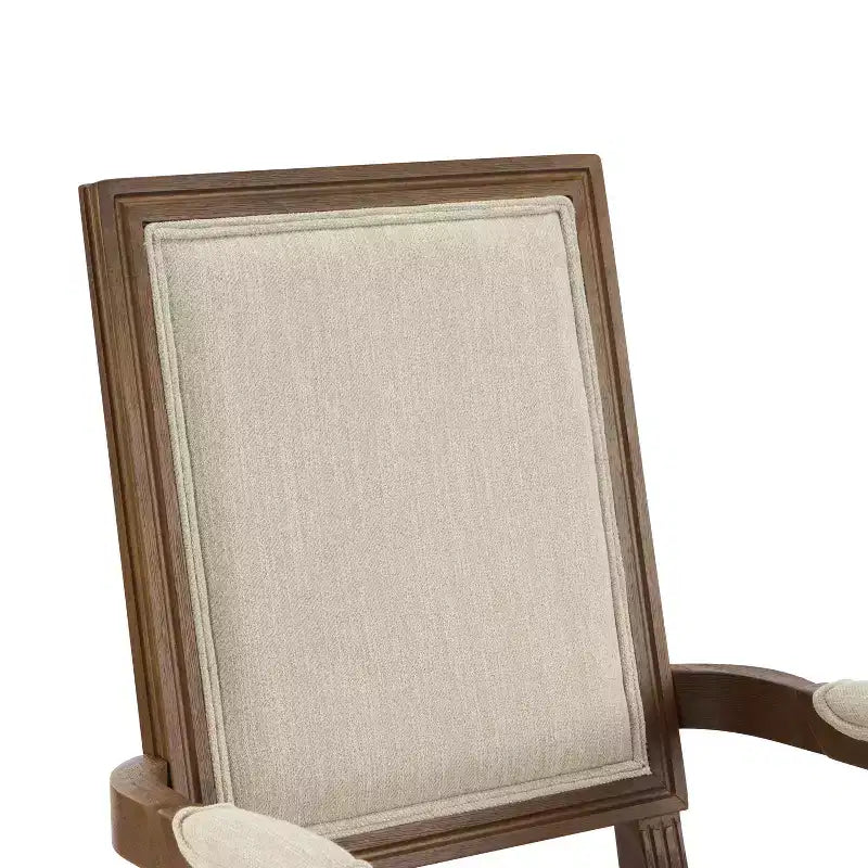 Christopher Knight Home Louis Chaise de salle à manger traditionnelle en hévéa rembourrée (Lot de 2)