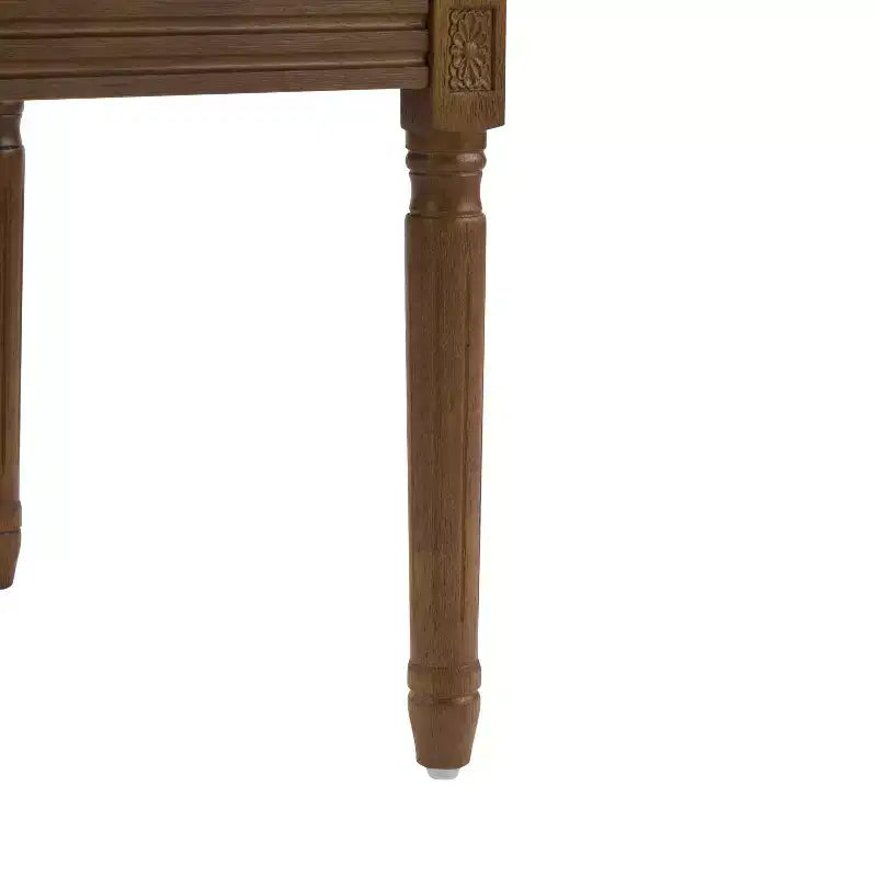 Christopher Knight Home Louis Chaise de salle à manger traditionnelle en hévéa rembourrée (Lot de 2)