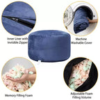 Fauteuil poire géant de 120 cm avec mousse à mémoire de forme haute résilience, revêtement en velours hollandais doux, canapé paresseux rembourré de mousse douce pour enfants et adultes