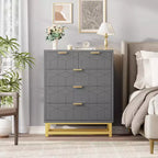 Commode Zstar à cinq tiroirs avec pieds en métal
