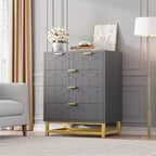 Commode Zstar à cinq tiroirs avec pieds en métal