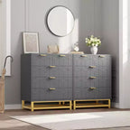 Commode Zstar à cinq tiroirs avec pieds en métal