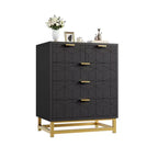 Zstar Five-Drawer Dresser with Metal Legs