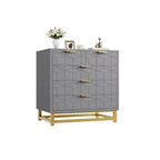 Commode Zstar à cinq tiroirs avec pieds en métal