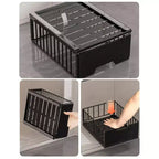 Organisateur de placard de cuisine coulissant, Étagères de garde-manger coulissantes, Tiroirs de rangement coulissants en métal sans perçage pour armoires de salle de bain