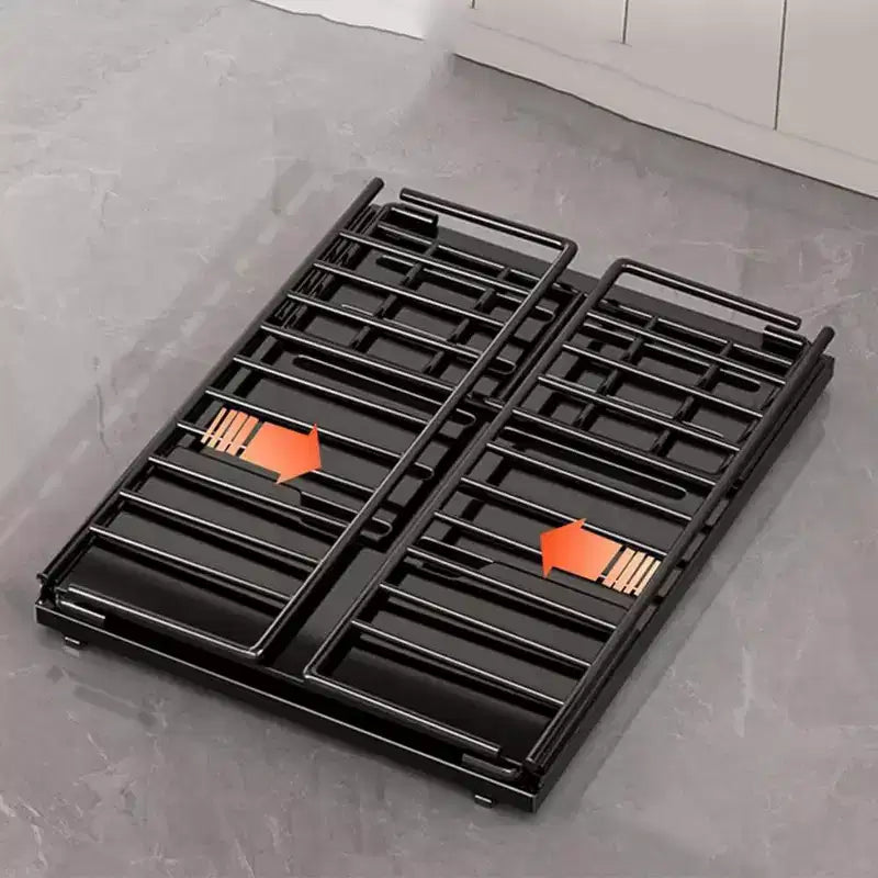 Organisateur de placard de cuisine coulissant, Étagères de garde-manger coulissantes, Tiroirs de rangement coulissants en métal sans perçage pour armoires de salle de bain