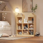 Étagère à livres pour enfants à 8 compartiments en forme de château, organiseur de jouets pour enfants, vitrine de rangement multifonctionnelle pour salle de jeux, chambre d'enfants, crèche