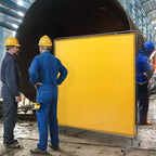 Écran de soudage VEVOR avec cadre, écran de soudage 1,8 x 1,8 m, écran de protection de soudage en vinyle ignifuge sur 4 roulettes pivotantes, jaune