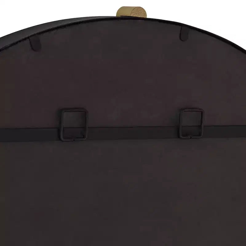 Miroir Mural Rond Uttermost Ronson 34 Doré et Noir Mat