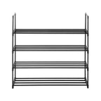 Étagère à chaussures à 4 niveaux, étagère à chaussures en métal pouvant contenir jusqu'à 12 à 20 paires de chaussures, étagère de rangement pour chaussures robuste et durable en fer