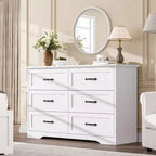 Commode à 5 ou 6 tiroirs pour chambre à coucher, commode de style rustique moderne en bois, meuble de rangement pour chambre, salon, chambre d'enfant.