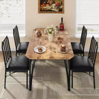 Ensemble table et chaises de salle à manger 3/5 pièces pour 2/4 personnes, petite table de cuisine avec chaises rembourrées, ensemble de 2/4 chaises de table de cuisine, idéal pour la maison