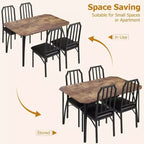 Ensemble table et chaises de salle à manger 3/5 pièces pour 2/4 personnes, petite table de cuisine avec chaises rembourrées, ensemble de 2/4 chaises de table de cuisine, idéal pour la maison