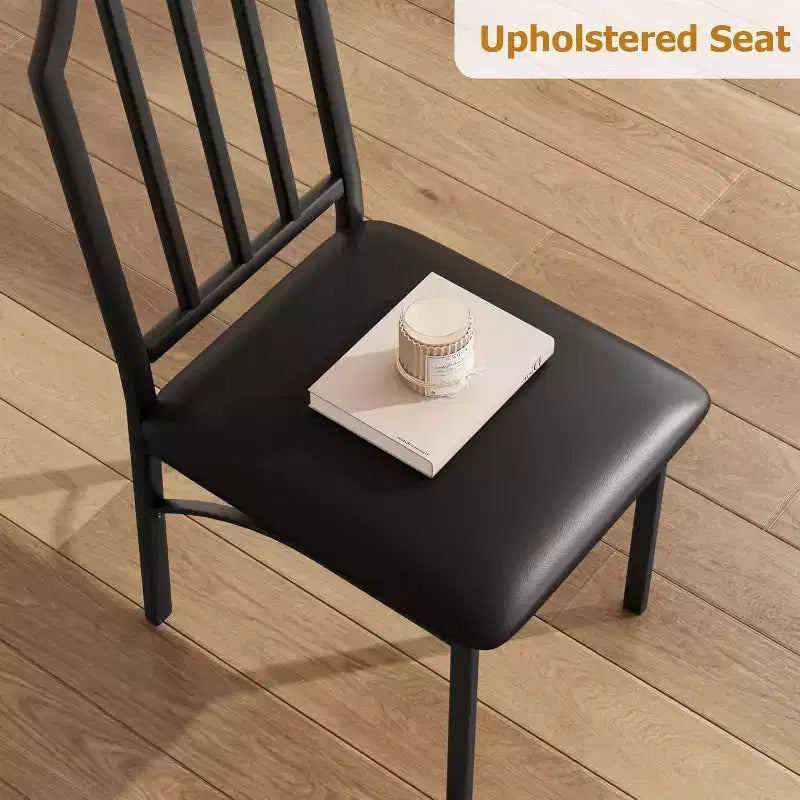 Ensemble table et chaises de salle à manger 3/5 pièces pour 2/4 personnes, petite table de cuisine avec chaises rembourrées, ensemble de 2/4 chaises de table de cuisine, idéal pour la maison