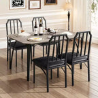 Ensemble table et chaises de salle à manger 3/5 pièces pour 2/4 personnes, petite table de cuisine avec chaises rembourrées, ensemble de 2/4 chaises de table de cuisine, idéal pour la maison