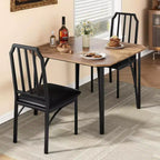 3/ 5 Pieces Dining Table Set for 2/ 4, Small Kitchen Table with Upholstered Chairs, Kitchen Table Chairs Set of 2/ 4, Ideal for Home