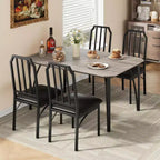 Ensemble table et chaises de salle à manger 3/5 pièces pour 2/4 personnes, petite table de cuisine avec chaises rembourrées, ensemble de 2/4 chaises de table de cuisine, idéal pour la maison