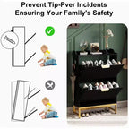 Meuble à chaussures cannelé Acekool, organisateur fin à 2 tiroirs basculants à motif ondulé avec poignées dorées, étagère de rangement d'entrée