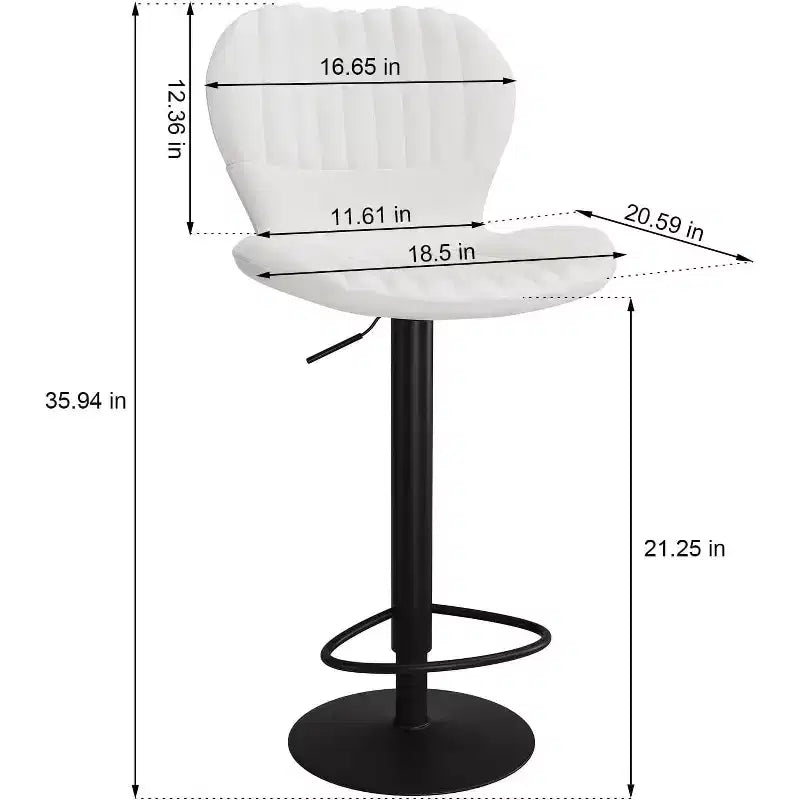 Tabourets de bar pivotants à hauteur de comptoir, Chaises de bar de cuisine avec dossier et accoudoirs, Tabourets de bar de salle à manger pour bar, cuisine, salle à manger