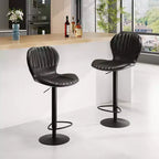 Tabourets de bar pivotants à hauteur de comptoir, Chaises de bar de cuisine avec dossier et accoudoirs, Tabourets de bar de salle à manger pour bar, cuisine, salle à manger