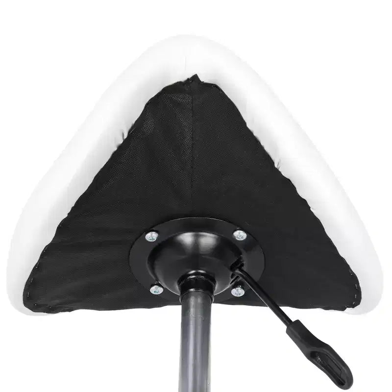 Tabouret de selle réglable en hauteur noir avec roulettes, chaise de salon, utilisation en atelier ou à la maison