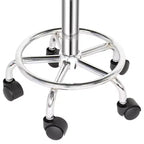 Tabouret de selle réglable en hauteur noir avec roulettes, chaise de salon, utilisation en atelier ou à la maison