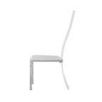Chintaly Imports, Chaises de salle à manger contemporaines en acrylique à dossier haut – Lot de 2