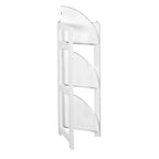 Regency,Étagère d'angle pliante haute 34, Flip Flop - Blanc