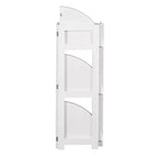 Regency,Étagère d'angle pliante haute 34, Flip Flop - Blanc