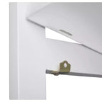 Regency,Étagère d'angle pliante haute 34, Flip Flop - Blanc