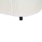 Canapé d'angle incurvé en U de 264 cm, avec revêtement bouclé de qualité supérieure et design sculptural de luxe à quatre places pour un salon spacieux.