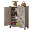 Meuble à chaussures 5 niveaux, Armoire de rangement, Organisateur de baskets, Organisateur de chaussures, Meuble à chaussures d'entrée avec 2 portes