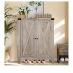 Meuble à chaussures 5 niveaux, Armoire de rangement, Organisateur de baskets, Organisateur de chaussures, Meuble à chaussures d'entrée avec 2 portes