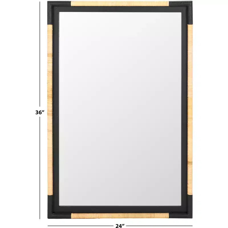 Miroir Renah - 23.6 x 36.02 - MRR9016 - Naturel/Noir - Safavieh