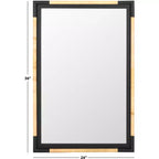 Miroir Renah - 23.6 x 36.02 - MRR9016 - Naturel/Noir - Safavieh
