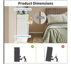 Meuble de rangement Acekool à 4 tiroirs avec éclairage LED et station de recharge, commode moderne blanche, armoire de rangement utilitaire pour chambre et salon