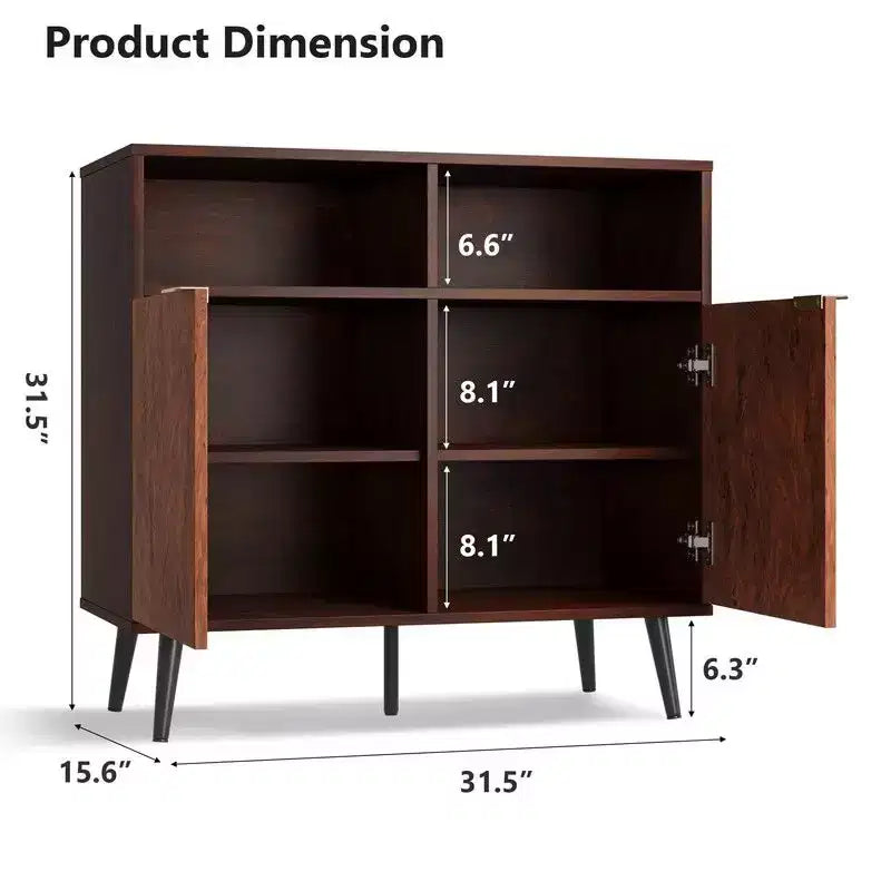 Buffet de rangement avec tiroirs (lot de 2), Grand buffet console de 80 cm