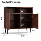 Buffet de rangement avec tiroirs (lot de 2), Grand buffet console de 80 cm
