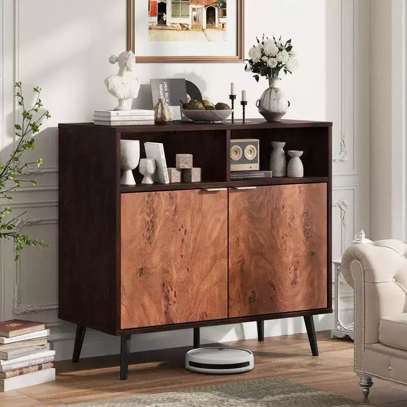 Buffet de rangement avec tiroirs (lot de 2), Grand buffet console de 80 cm