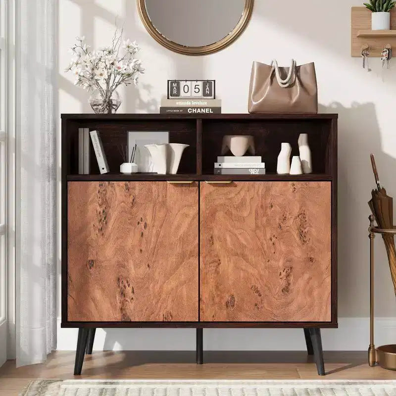 Buffet de rangement avec tiroirs (lot de 2), Grand buffet console de 80 cm