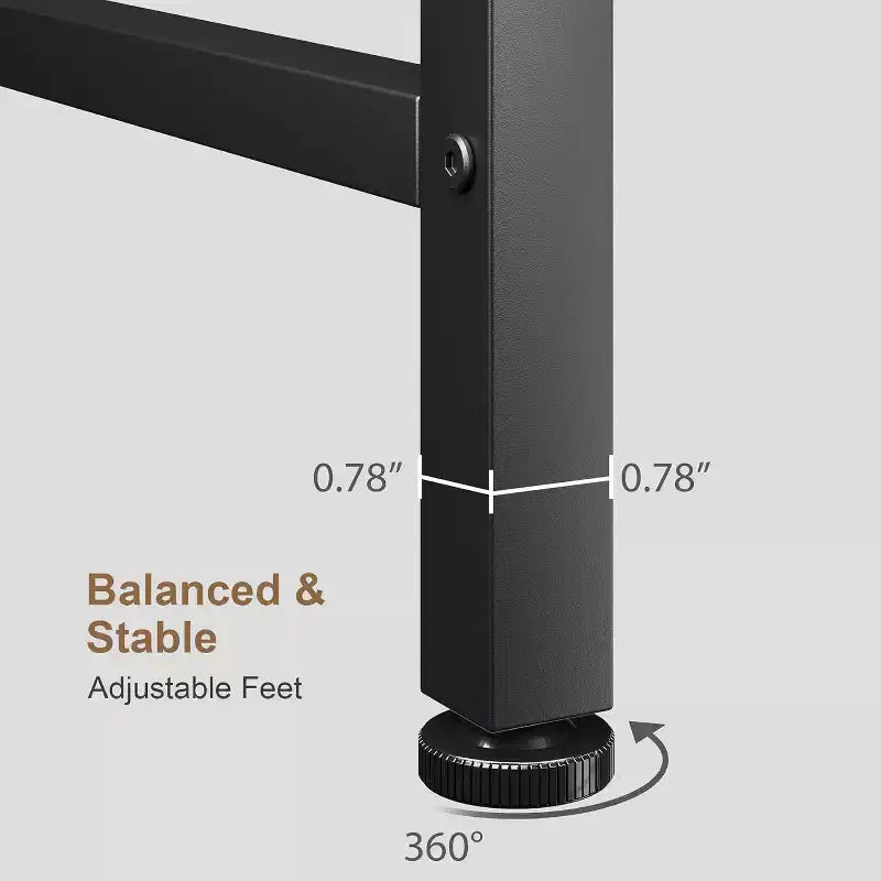 Table console Slim 5.9, table console étroite à 2 niveaux avec étagère réglable, design peu encombrant pour le salon, l'entrée, le couloir et le foyer