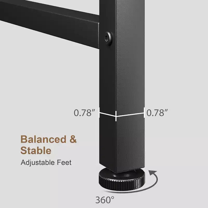 Table console Slim 5.9, table console étroite à 2 niveaux avec étagère réglable, design peu encombrant pour le salon, l'entrée, le couloir et le foyer